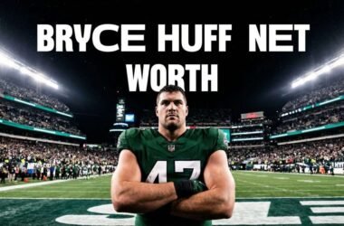 Bryce Huff Net Worth - NFL Defensive End standing in stadium