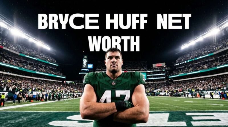 Bryce Huff Net Worth - NFL Defensive End standing in stadium