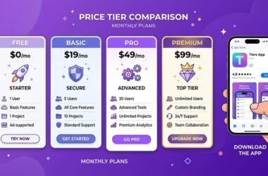 ChatFAI app interface showing Google Play Store listing with install button and 4.2-star rating