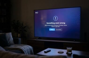 Disney Plus error code 41 message displayed on a TV screen during video playback