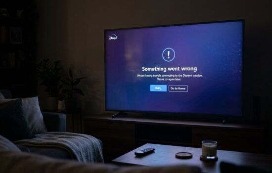 Disney Plus error code 41 message displayed on a TV screen during video playback