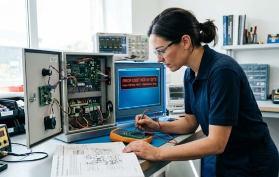 hcs 411gits error codes diagnostic reference on a control panel display