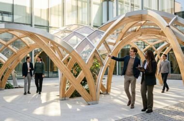 hicozijerzu concept visualization showing human creativity merging with digital technology networks