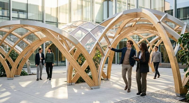 hicozijerzu concept visualization showing human creativity merging with digital technology networks