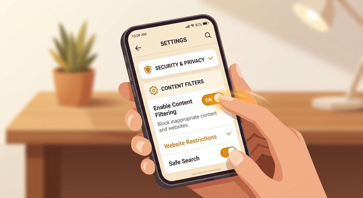 how to enable the hidden content switch