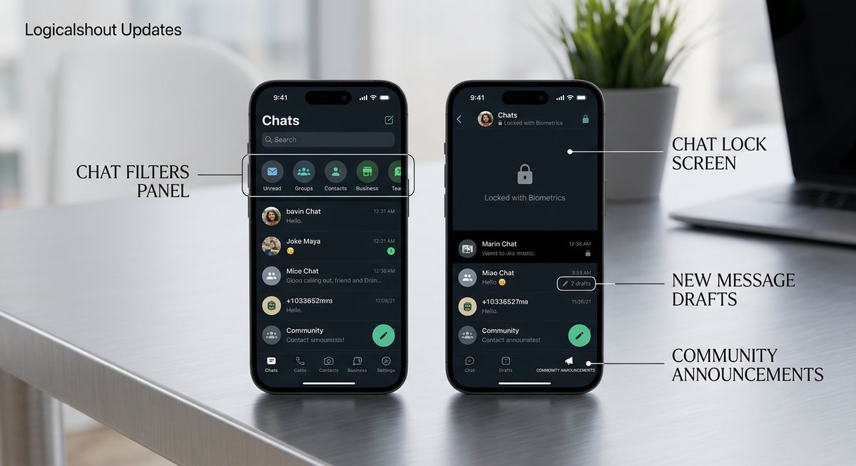 latest whatsapp features highlighted by logicalshout