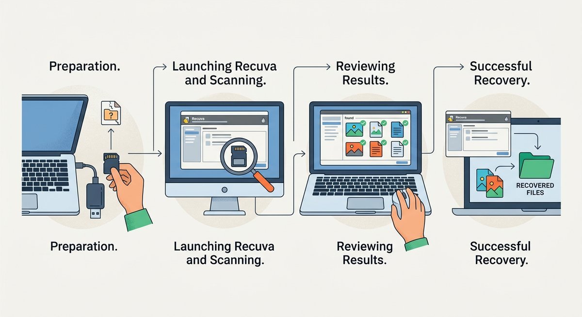 step by step sd card recovery tutorial using recuva free