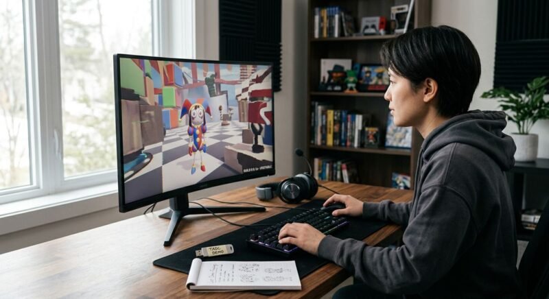 the amazing digital circus lost demo — free Pomni 3D platformer by Yaman Studios on itch.io