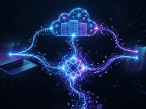 yehidomcid97 digital identifier concept showing cross-platform data flow between devices
