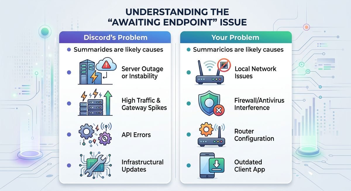 what does awaiting endpoint mean on discord