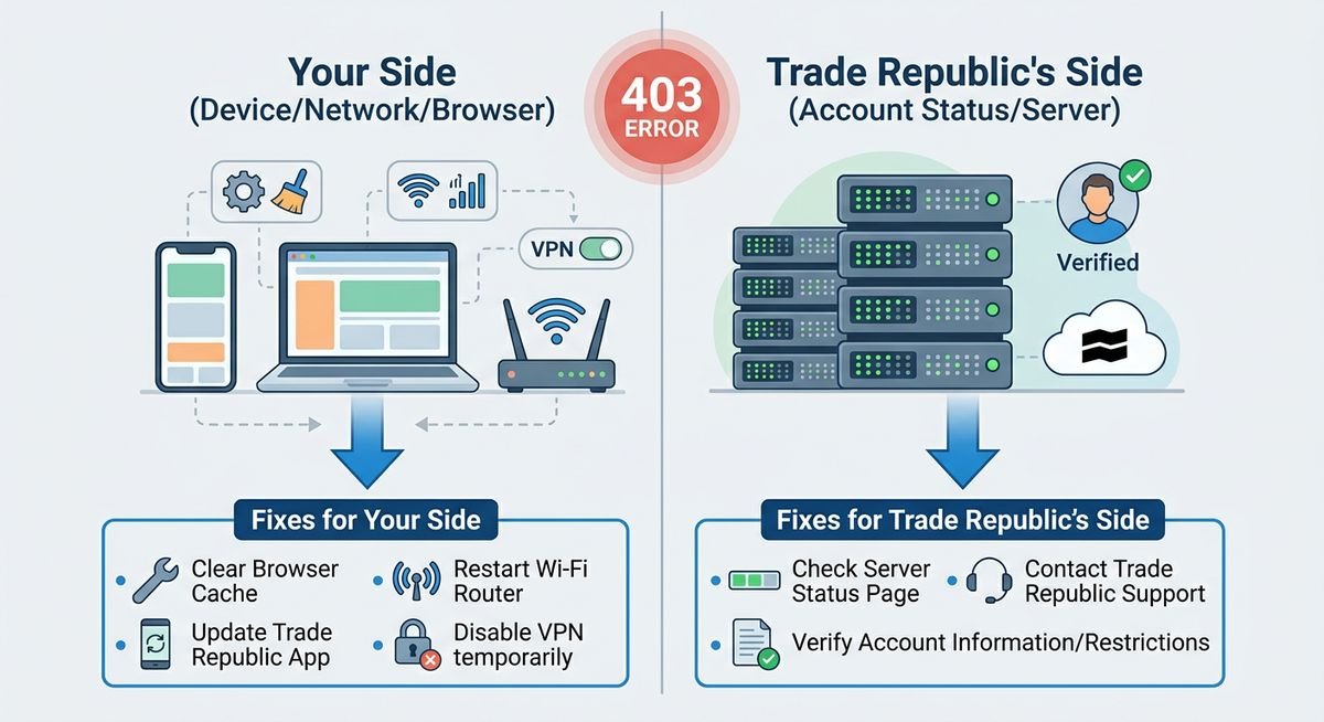what does error 403 mean on trade republic