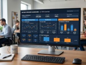 FeedBuzzard advertise dashboard showing push native and pop-under ad performance metrics with CTR and ROI analytics